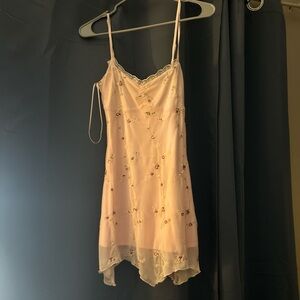 Elegant Pink Floral Nightgown